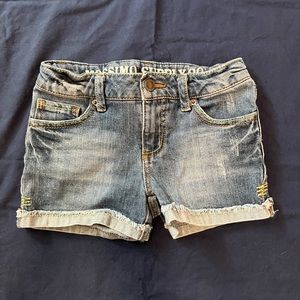 Low Rise dark wash Jean short